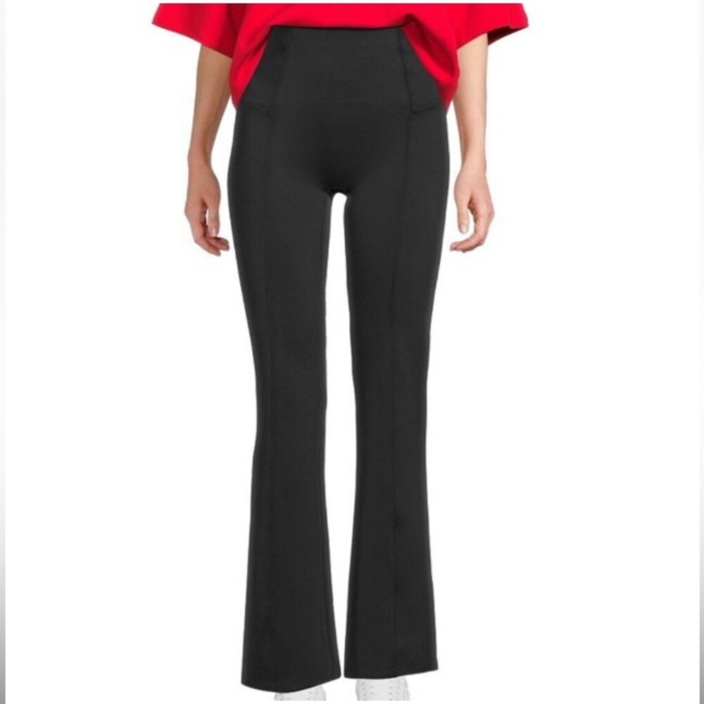 Spanx Black Dressy Micro Flare Leggings Size Medium NWT